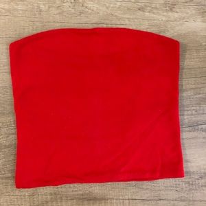 Red Brandy Melville tube top